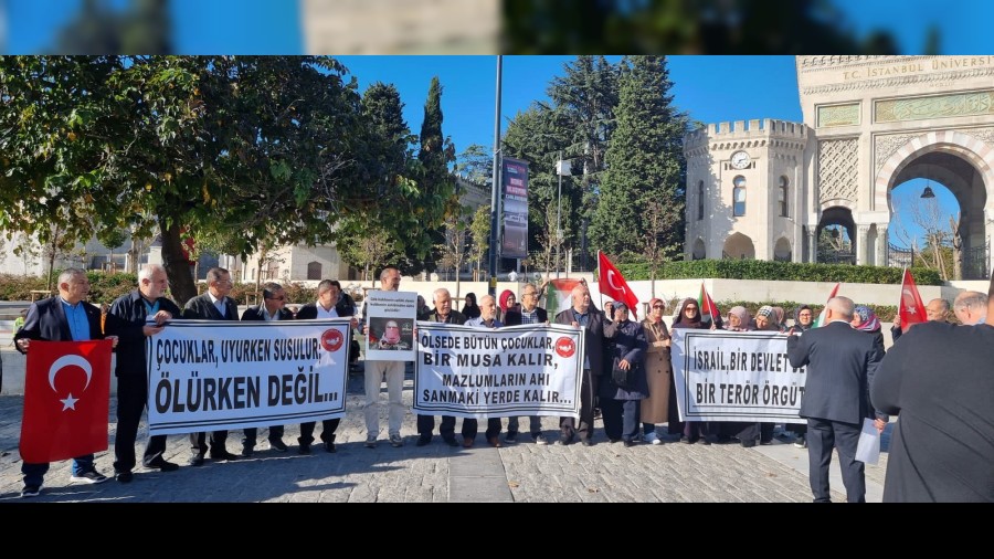 Fatih Muhtarlarndan Filistin'e Destek Aklamas